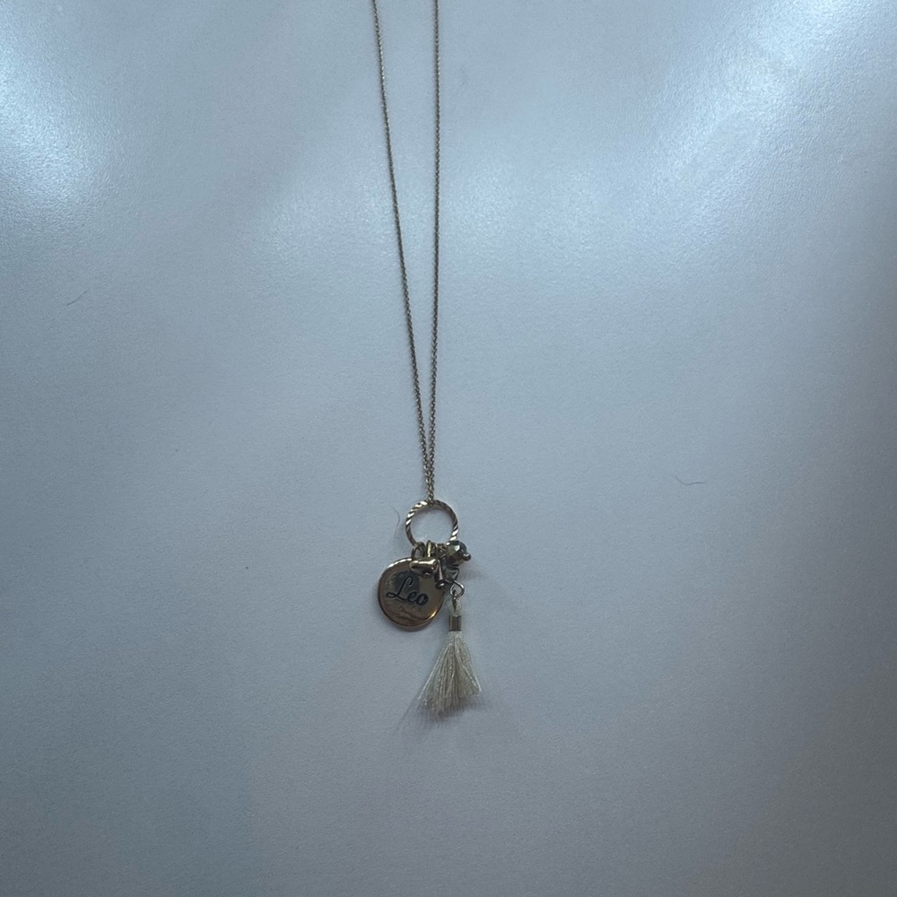 Gold Leo Zodiac Sign Necklace